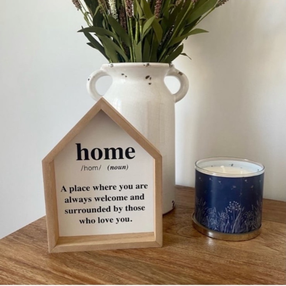 Home Definition Wooden House Decor Sign